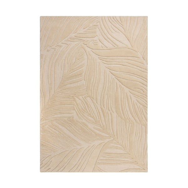 Bézs gyapjú szőnyeg 200x290 cm Lino Leaf – Flair Rugs