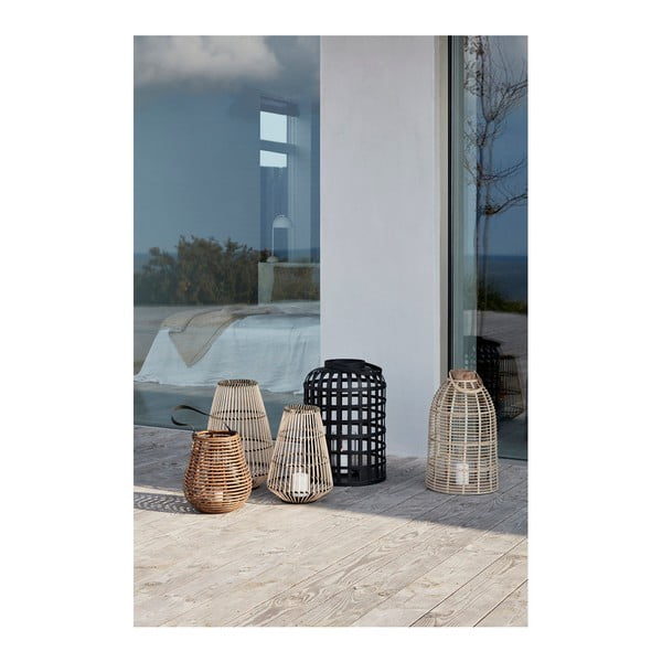 Bamboo Garo 2 db fekete bambusz lámpás - Hübsch-image-2