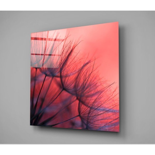 Red Dandelion üvegkép, 40 x 40 cm - Insigne-image-3