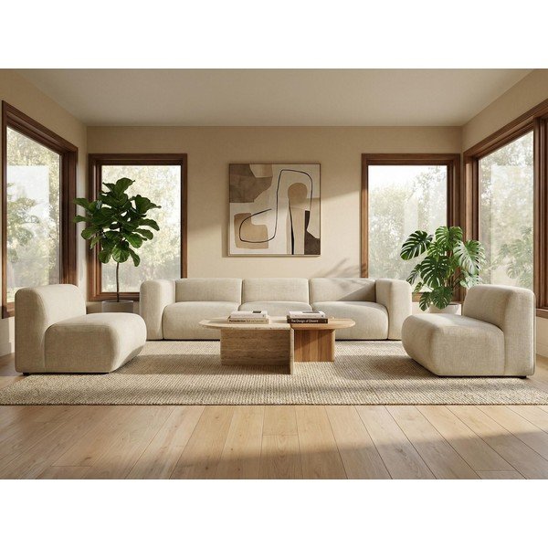 Terrakotta színű sarokkanapé (jobb oldali-heverő résszel) Ekahi – Makamii-image-1