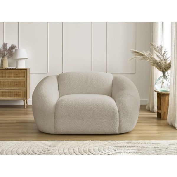 Bézs buklé fotel Tina – Bobochic Paris-image-3