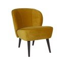 Sara mustársárga fotel - WOOOD