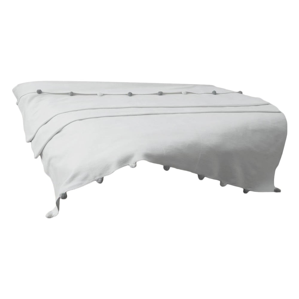 Krémszínű fleece ágytakaró 150x200 cm Pom Pom  Mijolnir