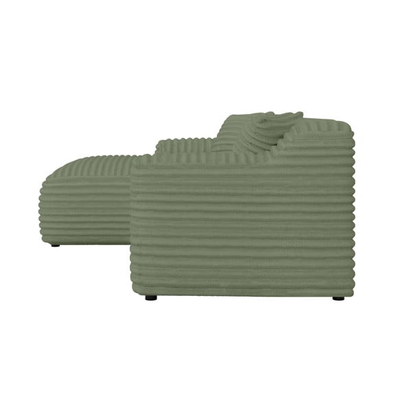 Zöld kordbársony sarokkanapé (bal oldali-heverő résszel) Martin – Ropez-image-3