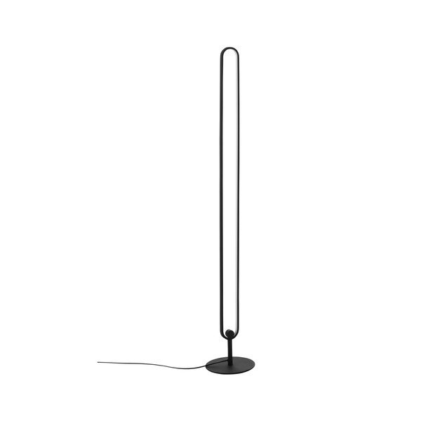 Matt fekete fém LED dimmelhető állólámpa (magasság 130 cm) Loop – Ellos Home