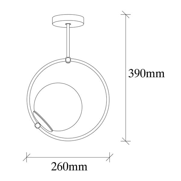 Fekete függőlámpa üveg búrával Chandelier – Opviq lights-image-3