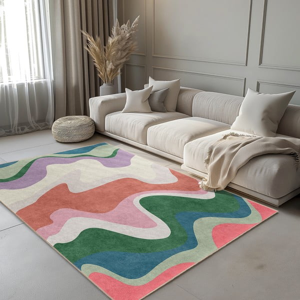 Mosható szőnyeg 80x150 cm Squiggly Breeze – Mila Home-image-1