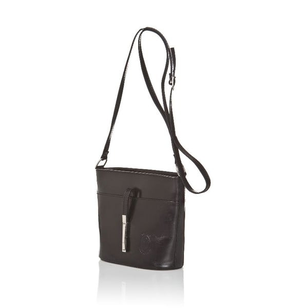 Severina fekete bőr kézitáska - Markese-image-2