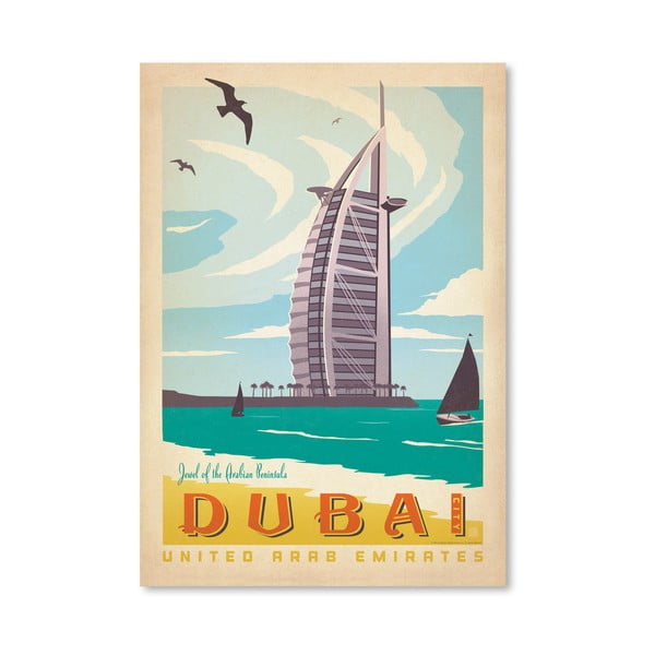 Dubai poszter, 42 x 30 cm - Americanflat