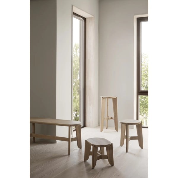 Natúr színű tölgyfa bárszék (ülésmagasság 75 cm) Eli – Blomus-image-2