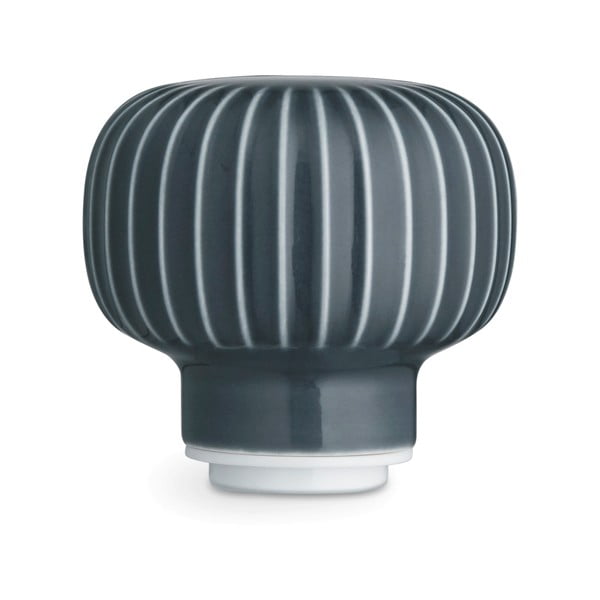 Hammershoi tölgyfa fűszerörlő, antracitszürke porcelán részletekkel, magasság 13 cm - Kähler Design-image-3