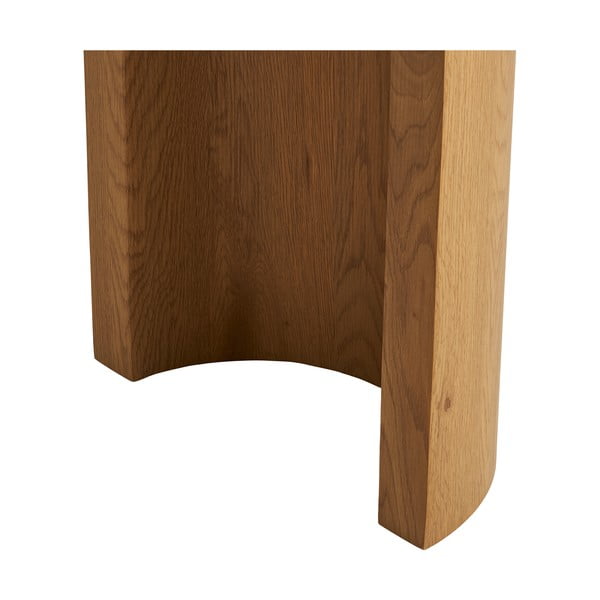 Natúr színű konzolasztal tölgyfa dekorral 38x114 cm Bibione – House Nordic-image-3