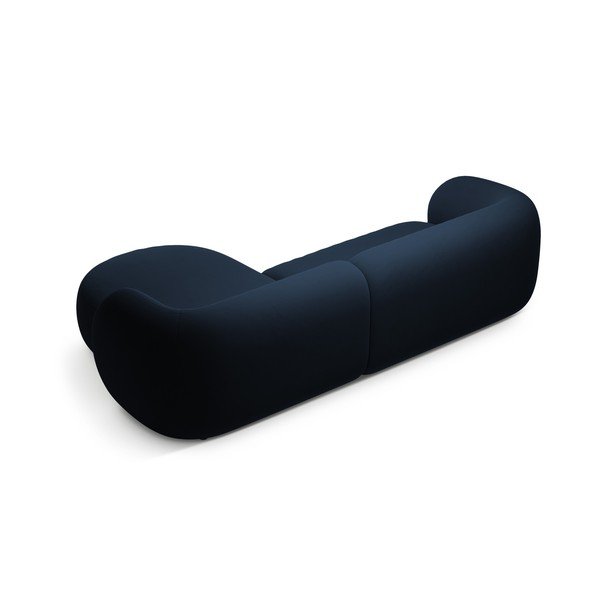 Kék bársony sarokkanapé (jobb oldali-heverő résszel) Kate – Micadoni -image-2