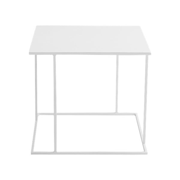 Walt fehér tárolóasztal, 50 x 50 cm - Custom Form