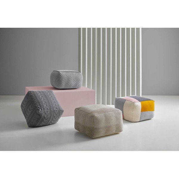 Block mintás puff - sømcasa-image-1