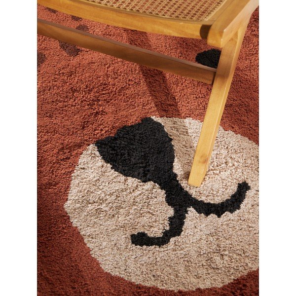 Barna mosható-kézi szövésű pamut gyerek szőnyeg 120x149 cm Snuggle Berry – Hanse Home-image-2