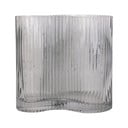 Wave szürke üveg váza, magasság 18 cm - PT LIVING