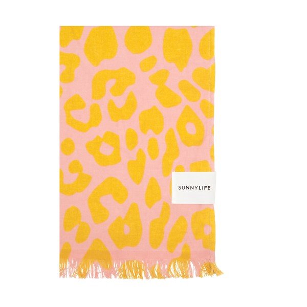 Call of the Wild narancssárga-rózsaszín strandtörölköző - Sunnylife-image-1
