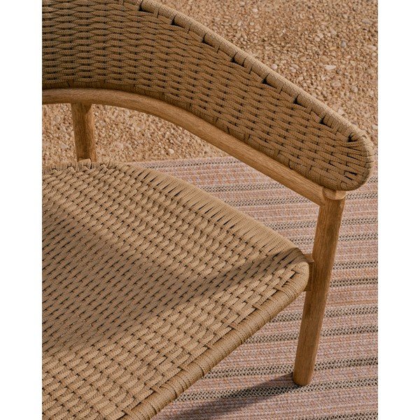 Bézs-natúr színű akácfa kerti kanapé Arinella – Kave Home-image-3