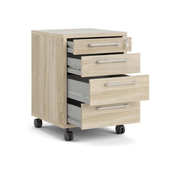 Natúr színű zárható szekrény tölgyfa dekorral 48x68 cm Prima – Tvilum-image-2