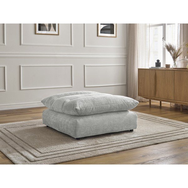 Világosszürke zsenília lábtartó Neil – Bobochic Paris-image-1