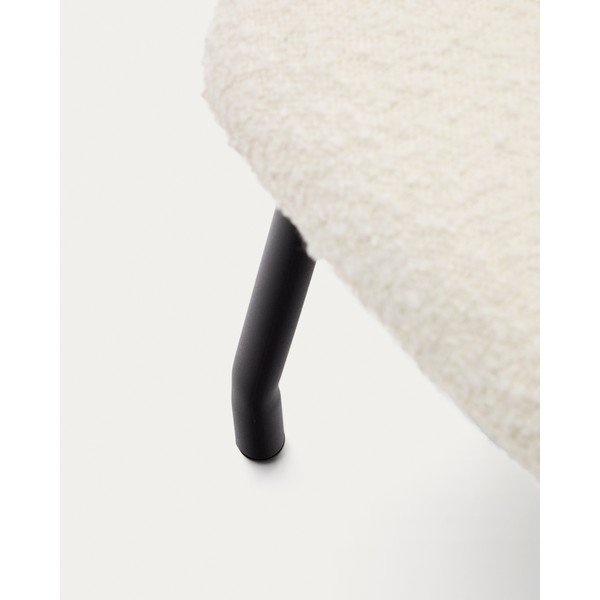 Krémszínű buklé puff Belina – Kave Home-image-1