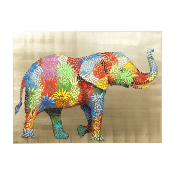Touched Flower Elefant szobor, 120 x 90 cm - Kare Design