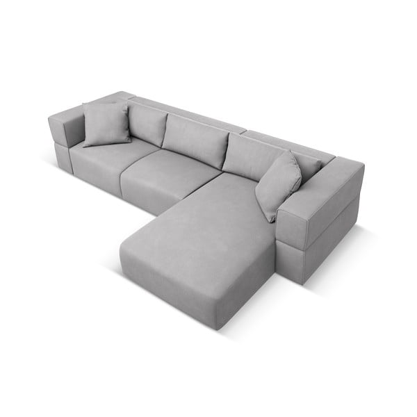 Világosszürke sarokkanapé (jobb oldali) Esther – Milo Casa-image-3