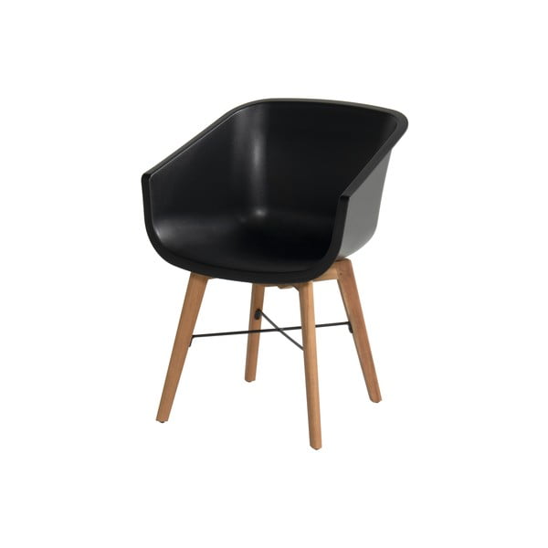 Fekete műanyag kerti szék szett 2 db-os Amalia – Hartman