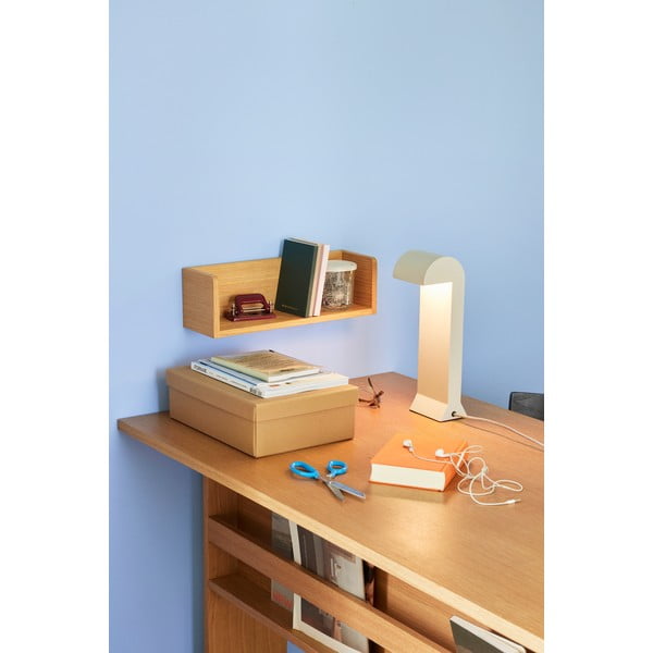 Világosszürke LED dimmelhető asztali lámpa (magasság 34 cm) Soothe – Hübsch-image-1