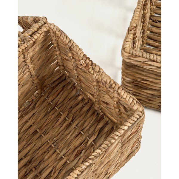 Vízijácint tárolókosár szett 2 db-os 60x37x40 cm Xuliana – Kave Home-image-2