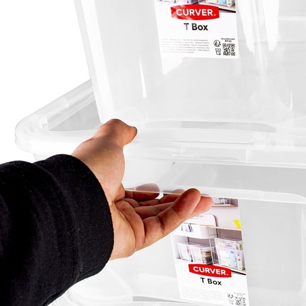 Műanyag tárolódoboz fedéllel T box - Curver-image-3