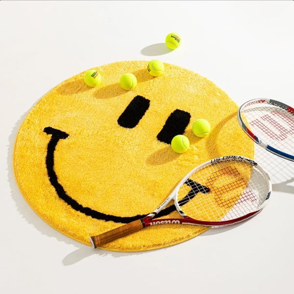 Sárga fürdőszobai kilépő ø 90 cm Yellow Smile – Foutastic-image-1