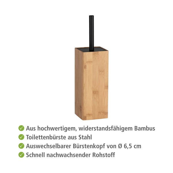 Natúr színű bambusz fürdőszobai kiegészítő szett Padua – Wenko-image-4