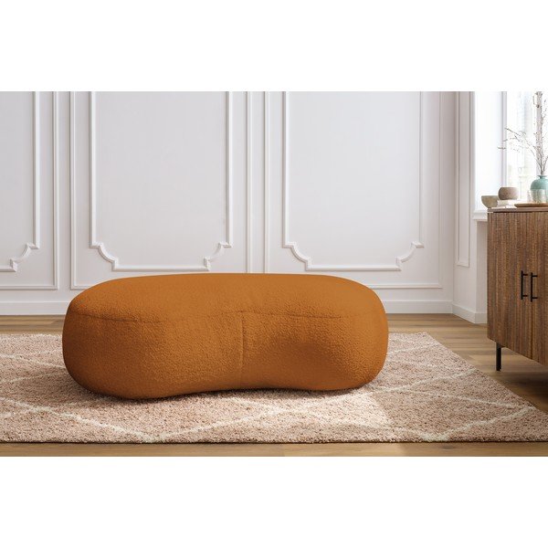 Mustársárga buklé szövet lábtartó Saint-Germain – Bobochic Paris-image-1