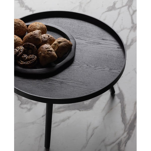 Mesa fekete dohányzóasztal, ⌀ 60 cm - WOOOD-image-1