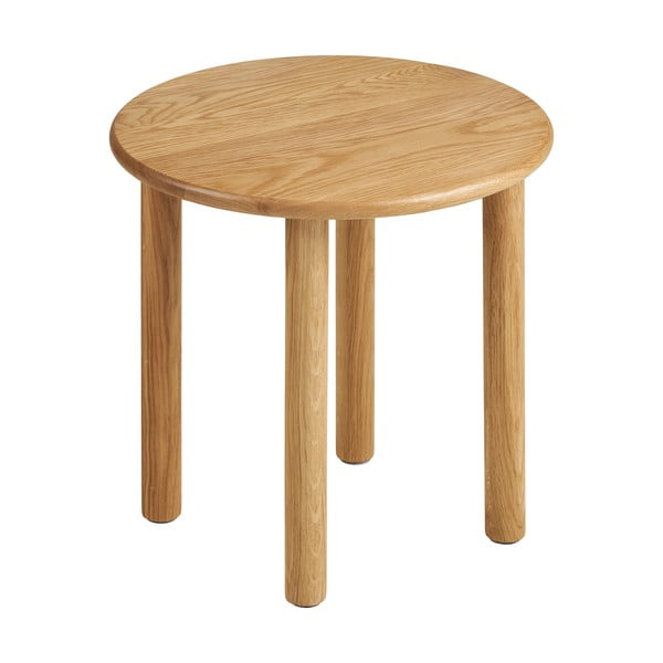 Tölgyfa kerek tárolóasztal ø 40 cm Jena – House Nordic