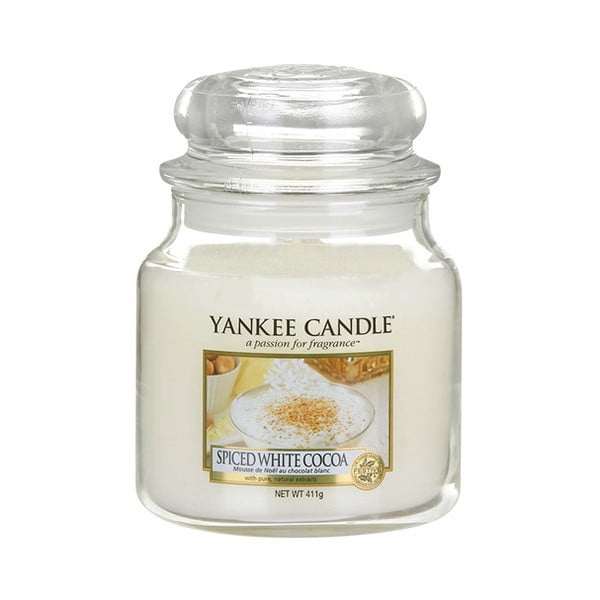 Fűszeres fehér kakaó illatgyertya, égési idő 65-90 óra - Yankee Candle