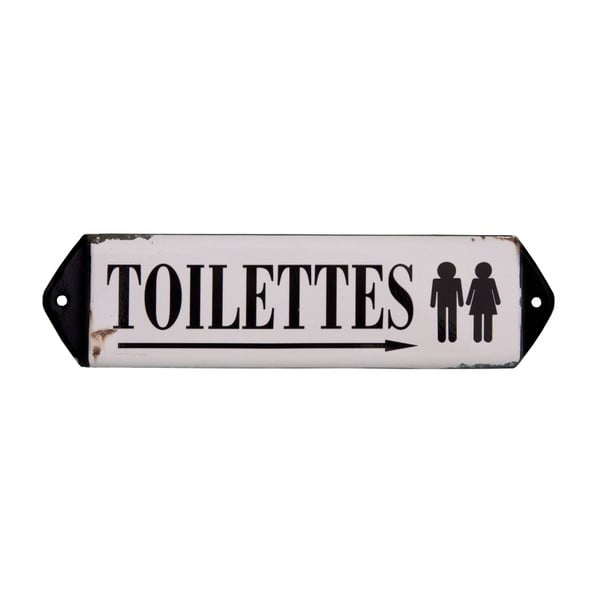 Toilettes dekorációs WC tábla - Antic Line