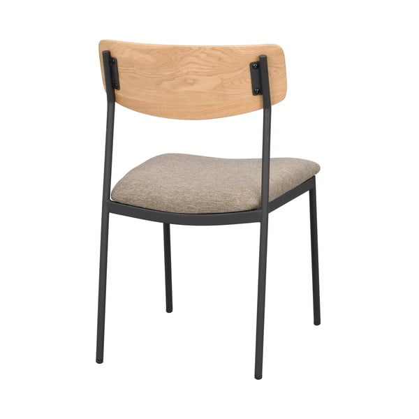 Bézs-natúr színű étkezőszék szett 2 db-os Maymont – Rowico-image-4