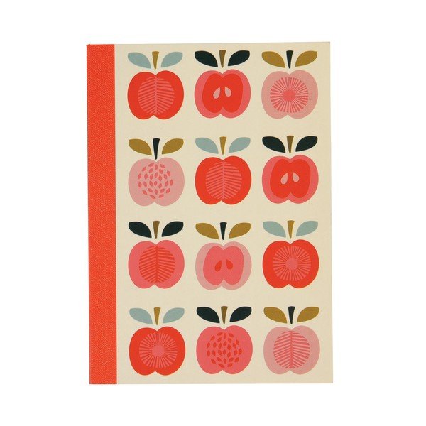 Vintage Apple vonalas füzet alma mintával 2 db - Rex London-image-2