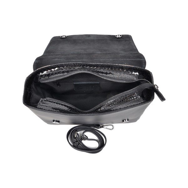 Andrea fekete bőr kézitáska - Mangotti Bags-image-4