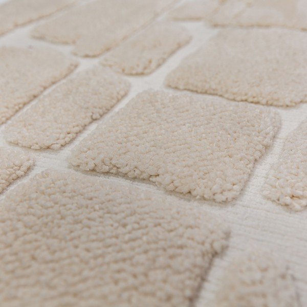 Krémszínű futószőnyeg 80x300 cm Esra Cobbled – Flair Rugs-image-2