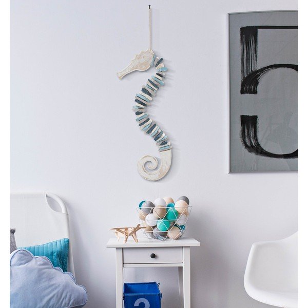 Fa fali dekoráció 22x55 cm Sea Horse – Mauro Ferretti-image-1