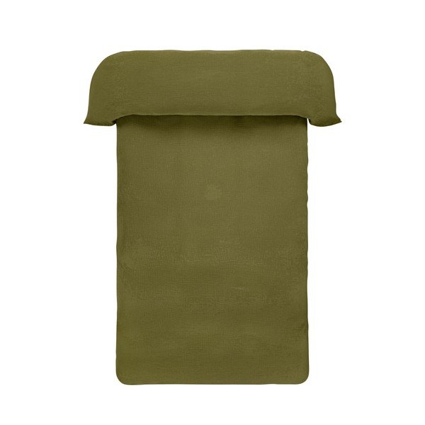Khaki egyszemélyes muszlin ágyneműhuzat 140x200 cm Amilia – Jotex