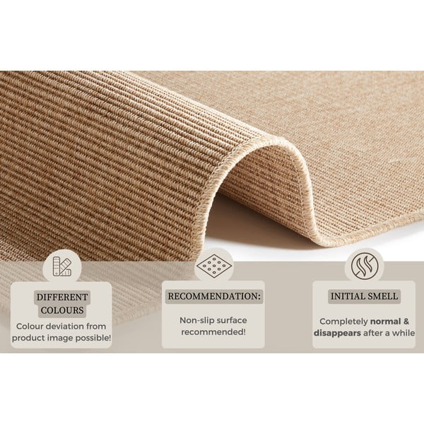Bézs kültéri-beltéri futószőnyeg 80x250 cm Nature – Hanse Home-image-4