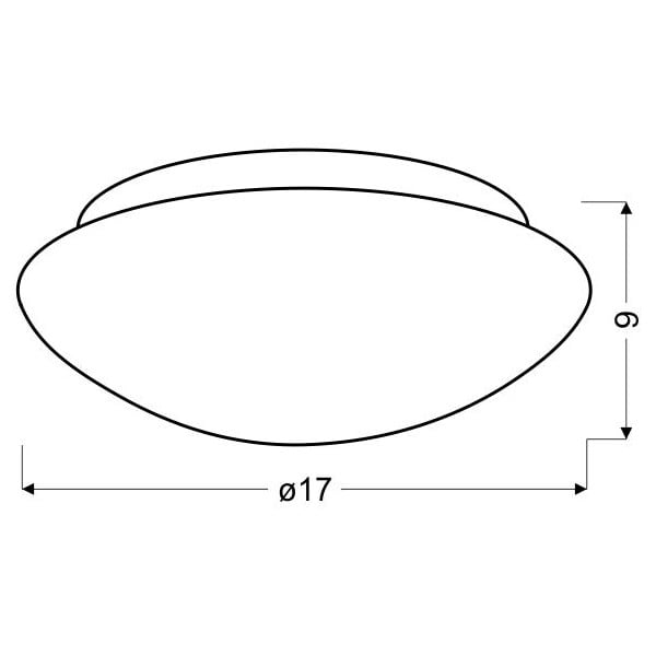 Fehér mennyezeti lámpa üveg búrával ø 17,5 cm Nina – Candellux Lighting-image-2