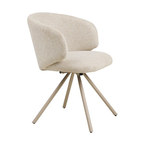 Bézs kárpitozott étkezőszék Fulham – House Nordic-image-3