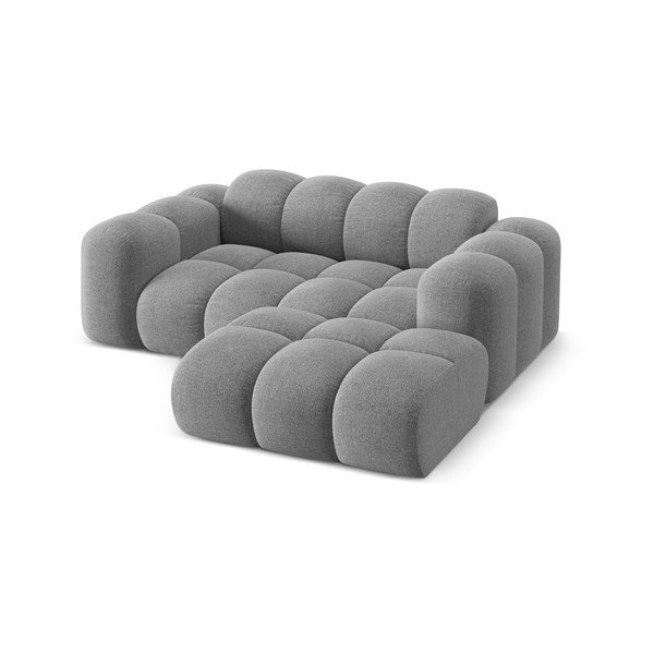 Világosszürke zsenília sarokkanapé (jobb oldali-heverő résszel) Treno – Cosmopolitan Design-image-2