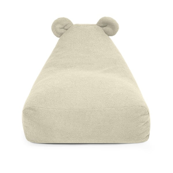 Krémszínű buklé gyerek babzsákfotel Snug 80 Bear – SLOWDOWN-image-1